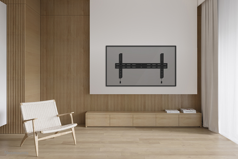 Neomounts Select TV-Wandhalterung - 109,2 cm (43 Zoll) - 2,49 m (98 Zoll) - 100 x 100 mm - 800 x 400 mm - 0 - 12 Grad  - Schwarz