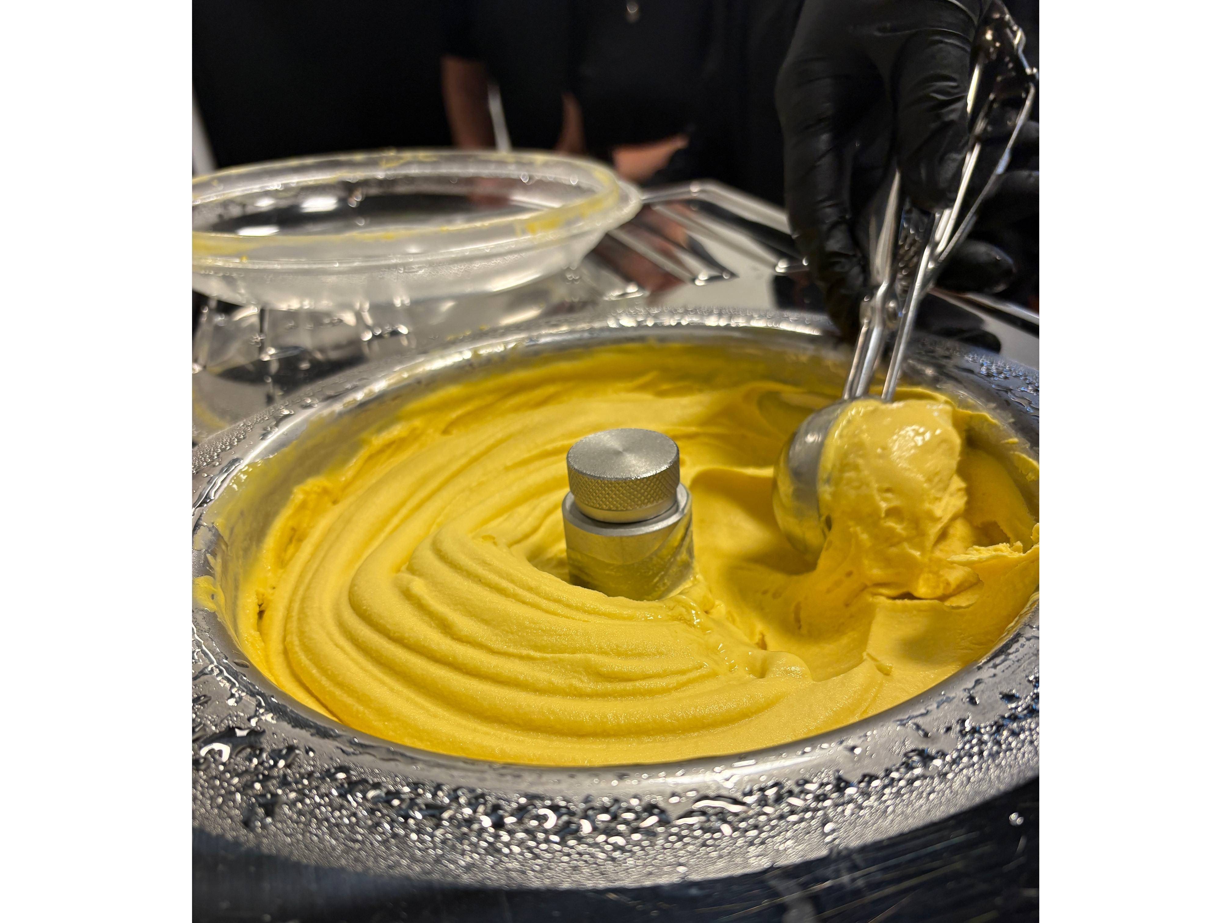 Eismaschine, Maschine, Vanillegelato, Speiseeis, Gelato