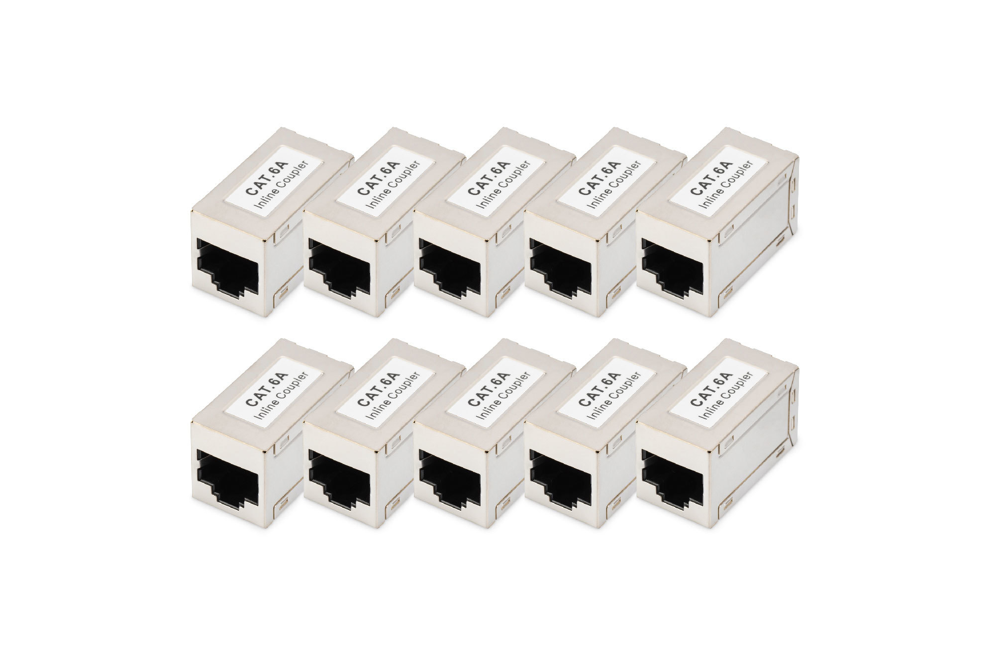 DIGITUS DN-93905-10 CAT 6A Modulare Kupplung, geschirmt - 10 Stk. DIGITUS DN-93905-10 CAT 6A Modulare Kupplung, geschirmt - 10 Stk.