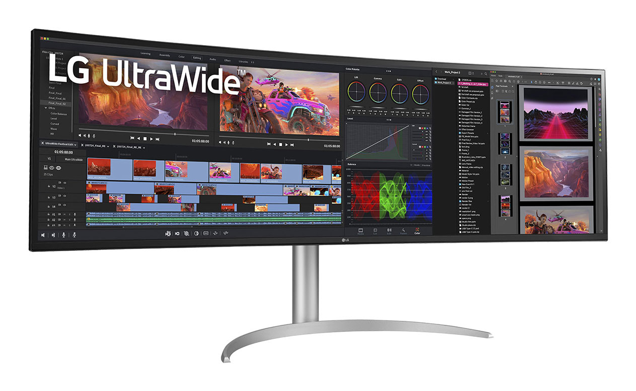 LG Monitor  49" 49BQ95C-W UltraWide QHD Curved HDMI DP USB IPS 32:9 s