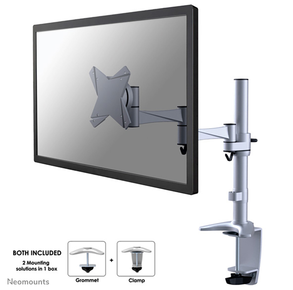 Neomounts FPMA-D1330SILVER Monitorarm 10-30" Bildschirm, Computer-Hardware, Computerausrüstung, Überwachen, FERNSEHER