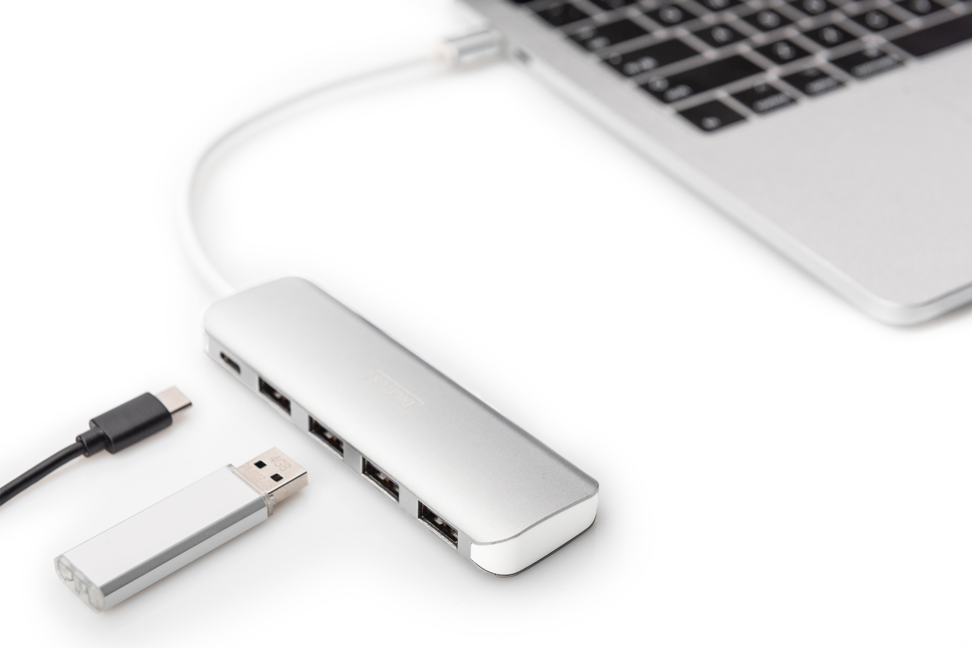 USB-C Hub, USB-C Adapter, USB Hub, Aluminium, Techzubehör