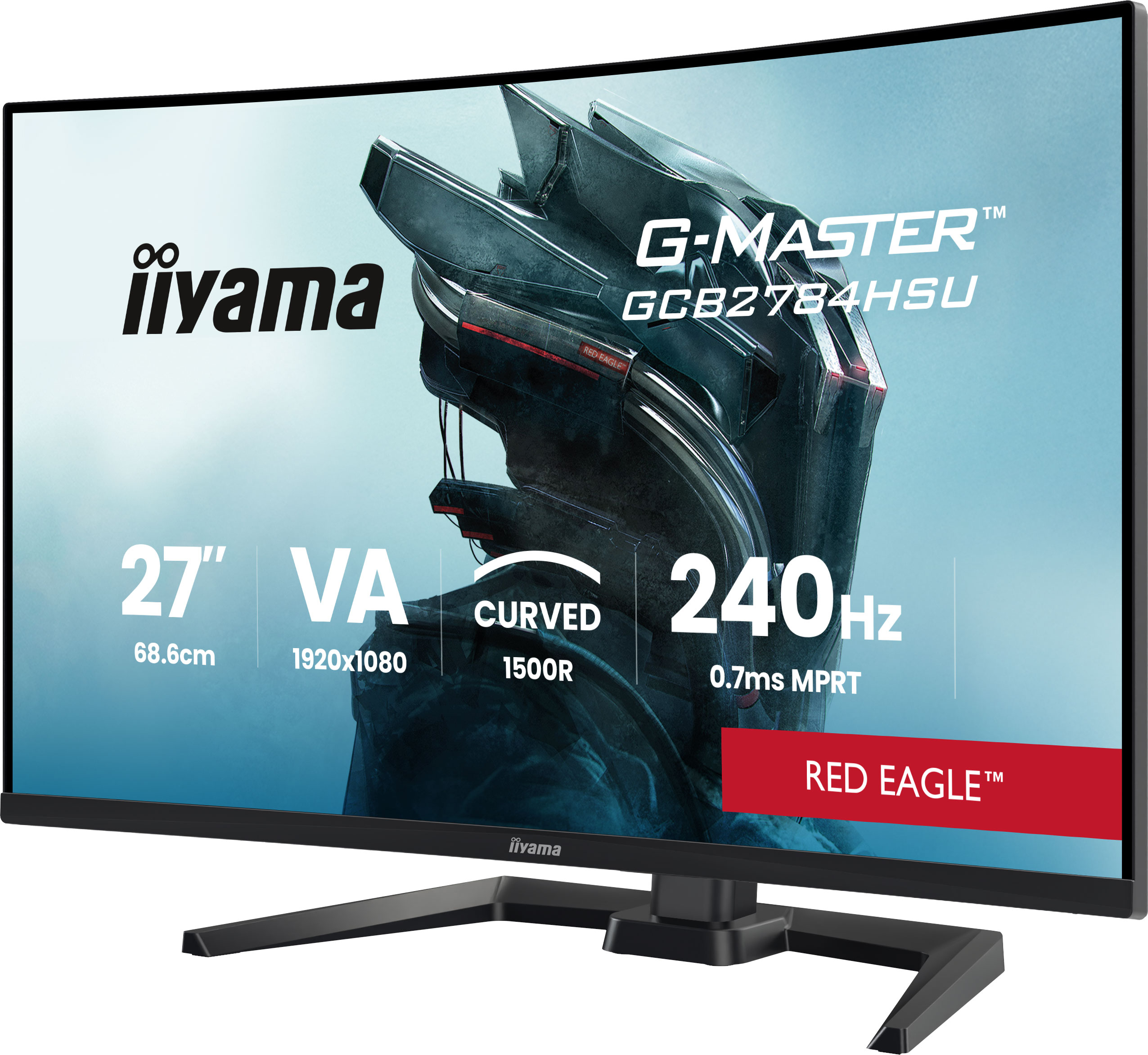 27 Zoll, VA, 1080p, gekrümmt, 240 Hz