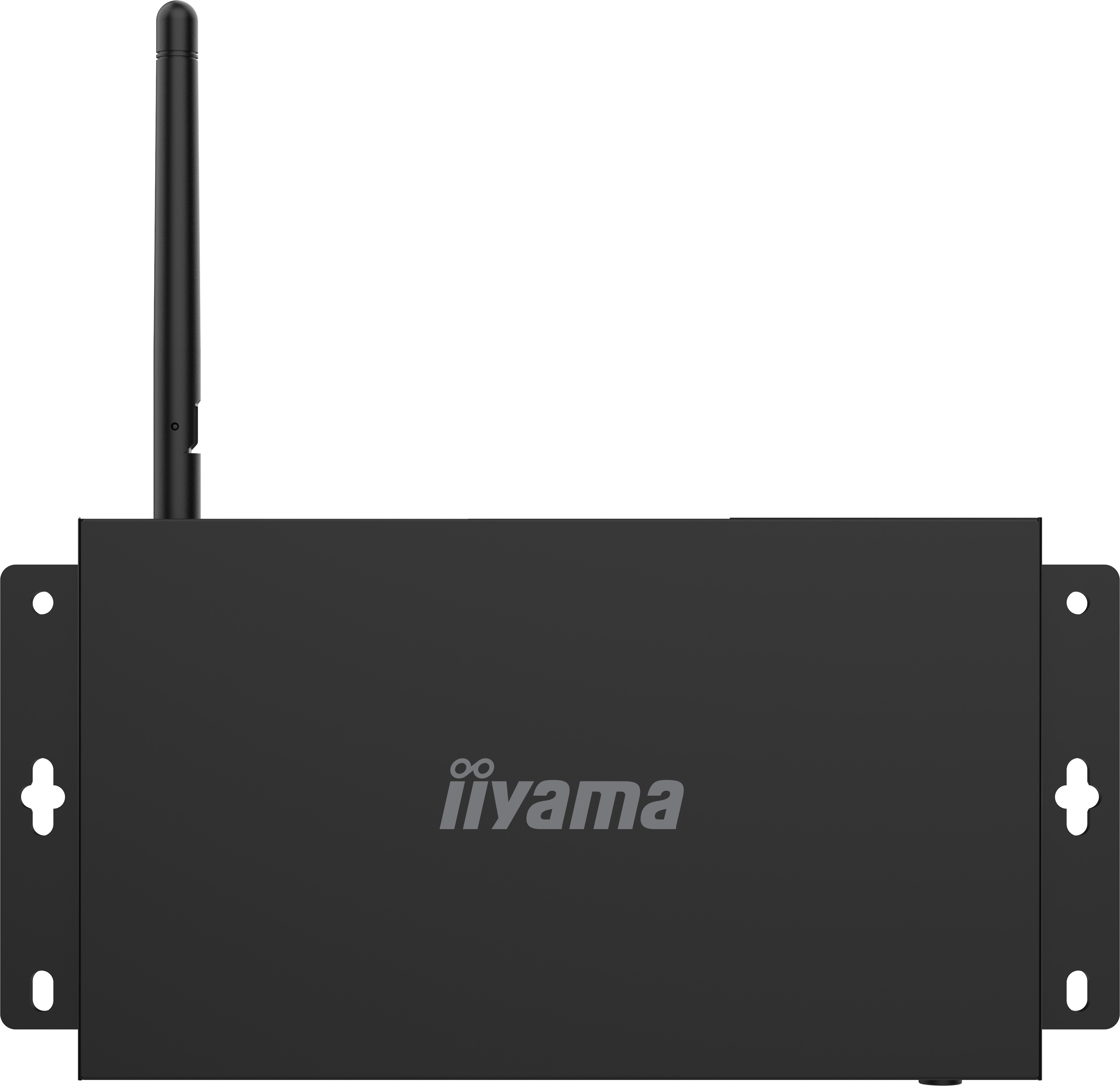 wand-antenne, wifi-extender, rack-mount, black-plate, iyama