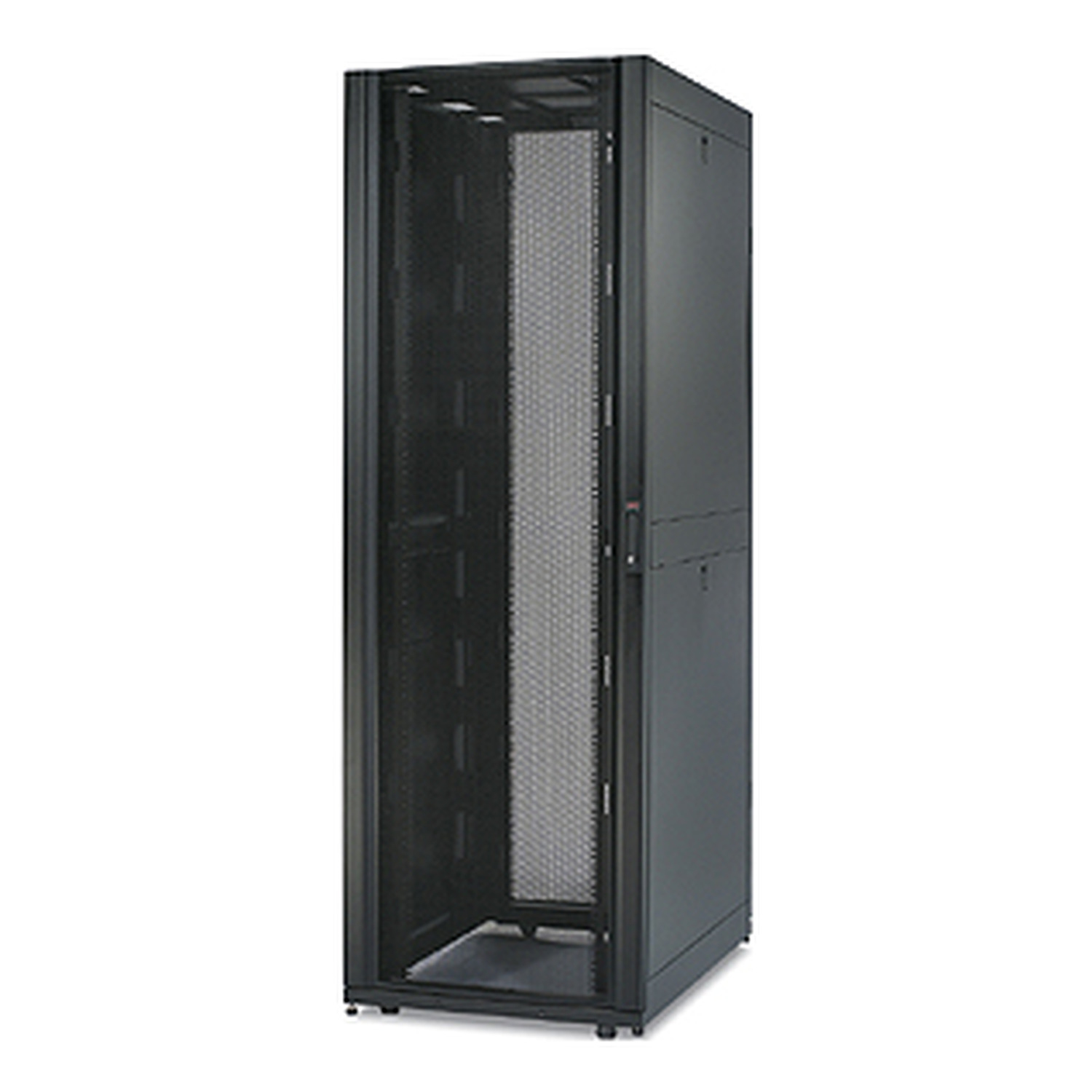 Serverrack, Netzwerk-Schrank, Silbernes Gitter, Hohes Schrankstück, Servergehäuse