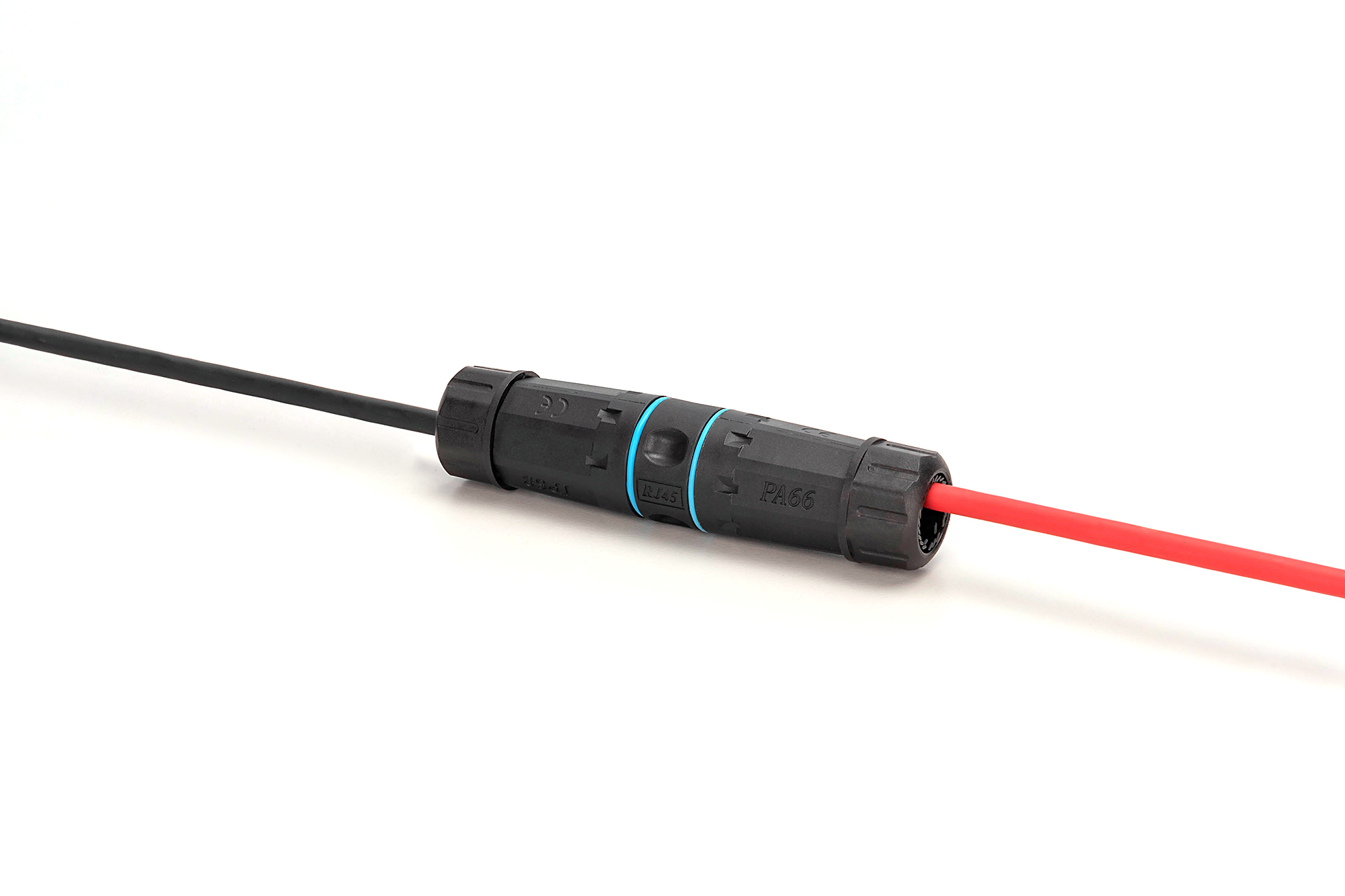 DIGITUS DN-93905-OD, CAT 6A Außenanschluss, Schutzart IP68 RJ45 zu RJ45 Verbindung Licht