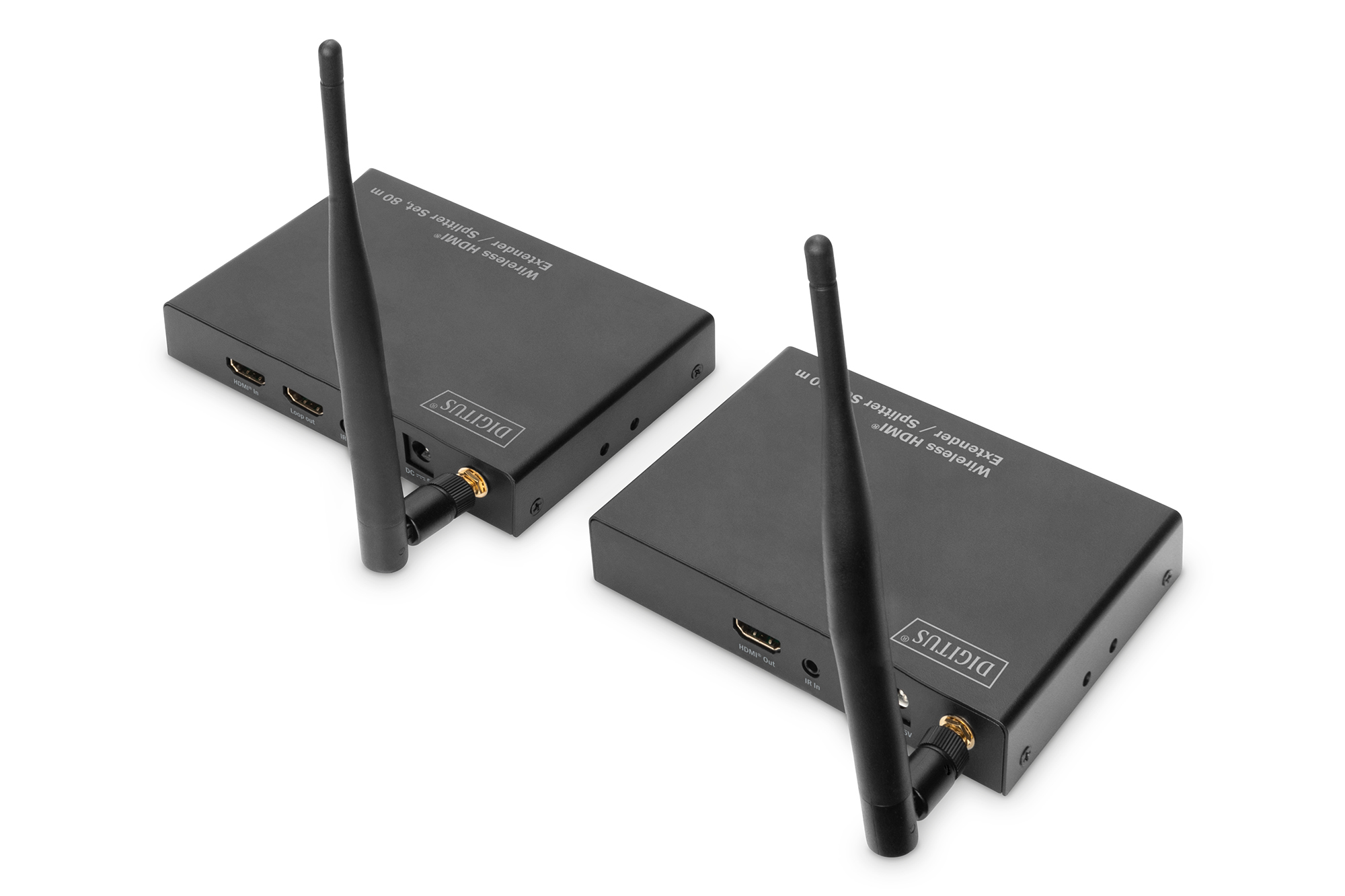 DIGITUS Wireless HDMI Extender / Splitter Set, 80 m