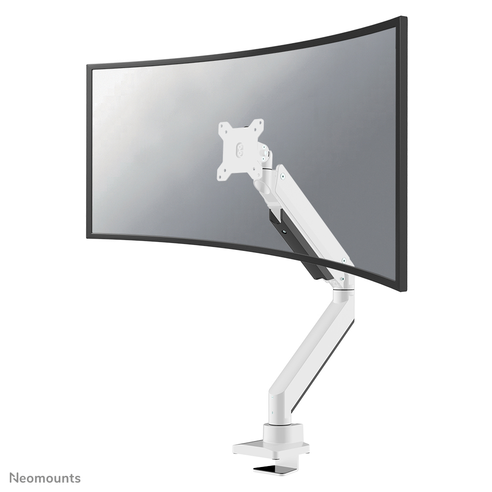 Neomounts NM-D775WHITEPLUS Monitorarm 10-49" - Gasfeder - Topfix - 180°-Stopp Neomounts NM-D775WHITEPLUS Monitorarm 10-49" - Gasfeder - Topfix - 180°-Stopp