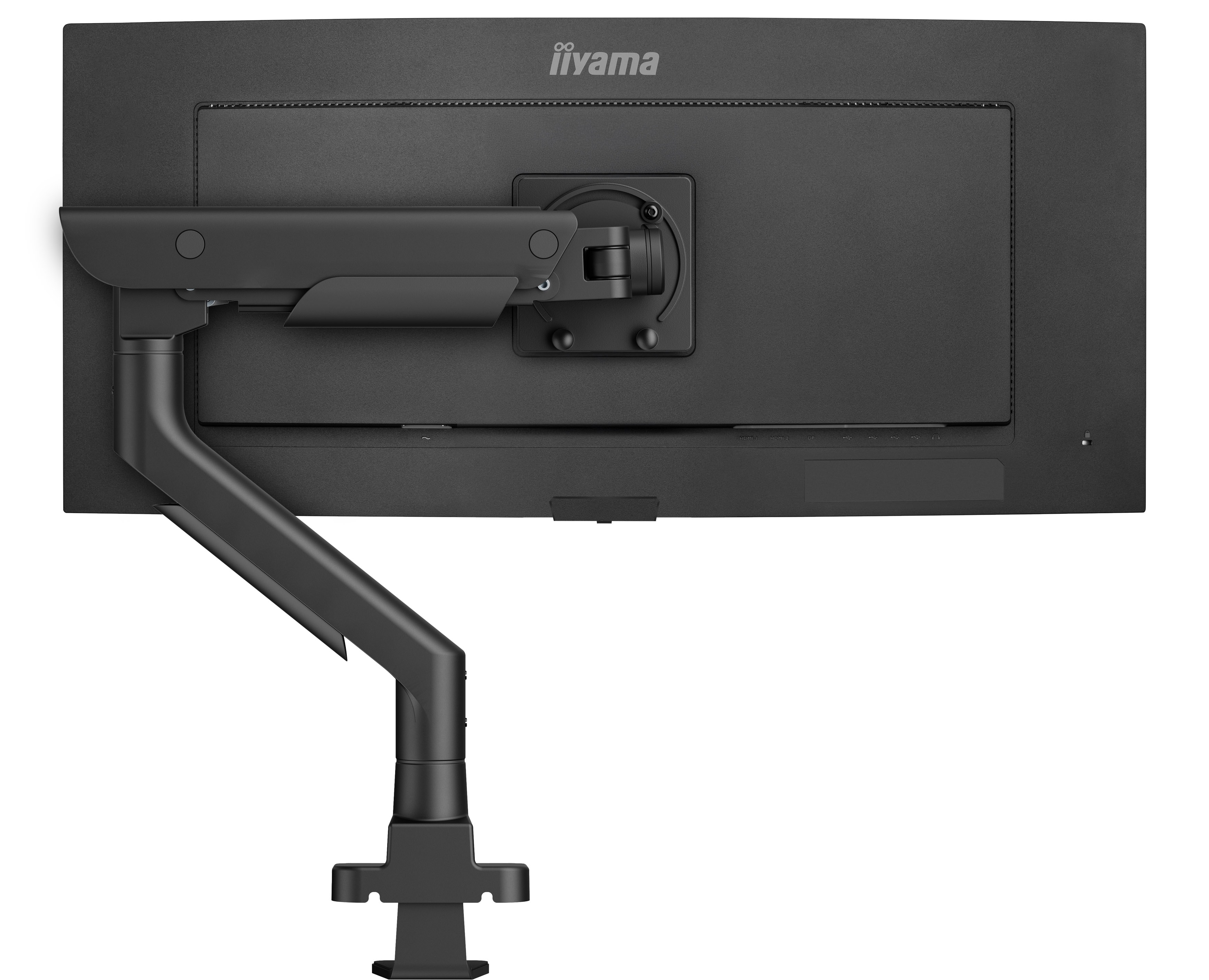 monitor, arm, stativ, rücken, anzeige