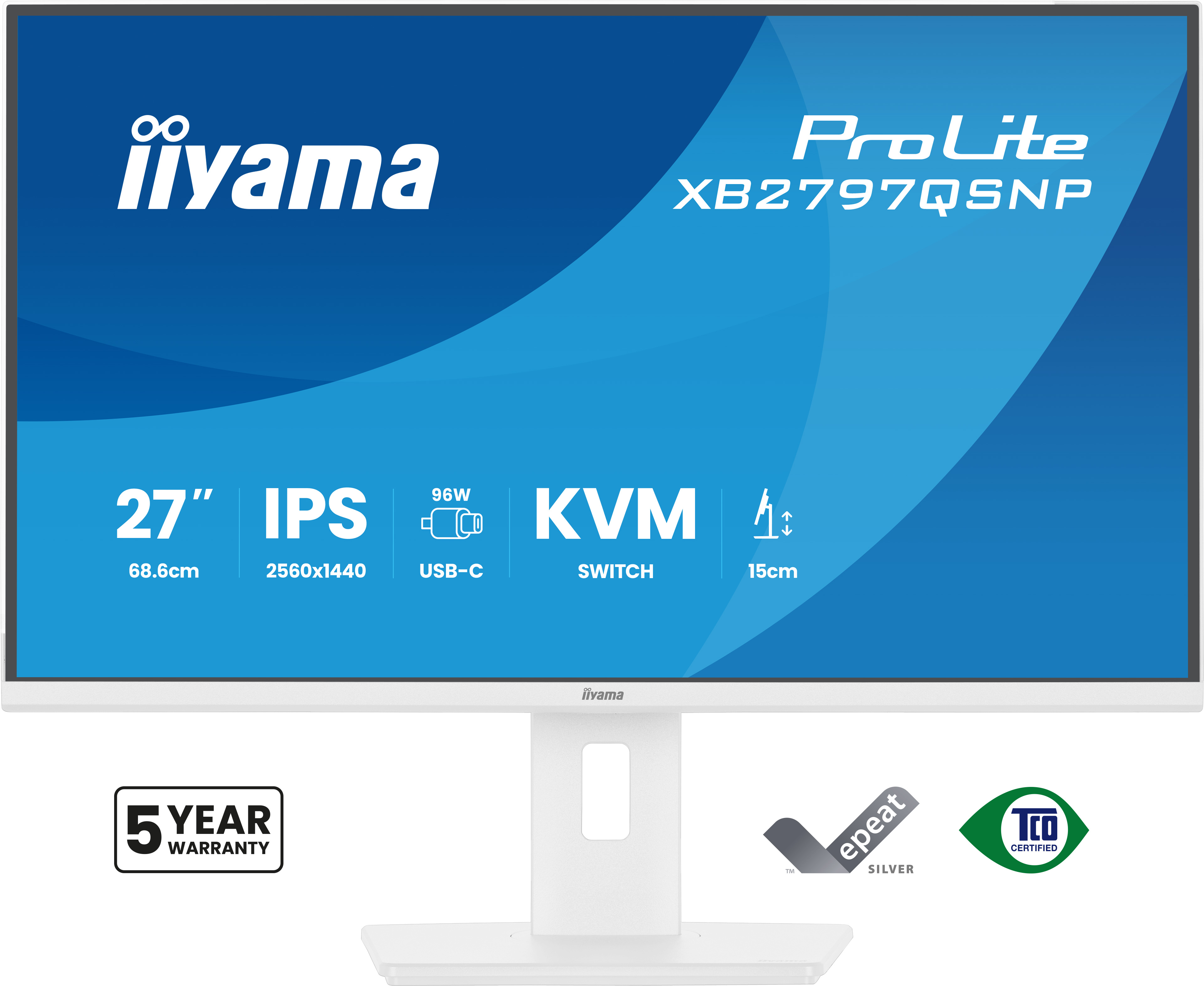 27 Zoll, IPS, USB-C, KVM, 1440p