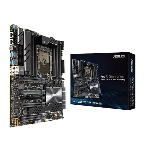MB ASUS Workstation LGA3647 WS C621-64L SAGE/10G C621 Chipsatz | 1 x Intel Xeon Scalable & Xeon W