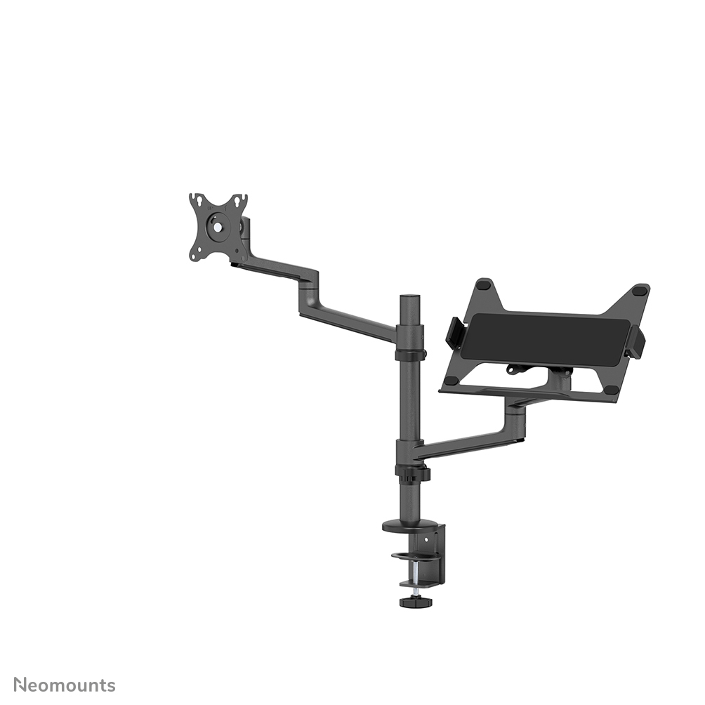 Neomounts DS20-425BL2 Monitorarm mit Laptop-Halterung 17-27" - platzsparend Neomounts DS20-425BL2 Monitorarm mit Laptop-Halterung 17-27" - platzsparend