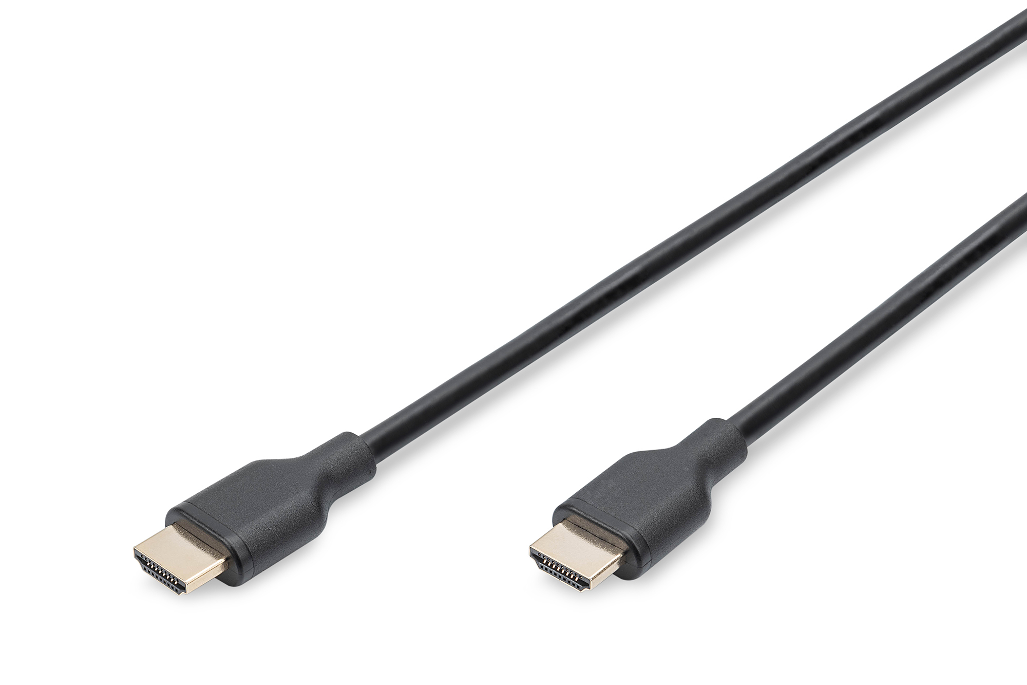 HDMI-Kabel, HDMI-Stecker, schwarzes Kabel, zwei Stecker, HDMI-Männlich