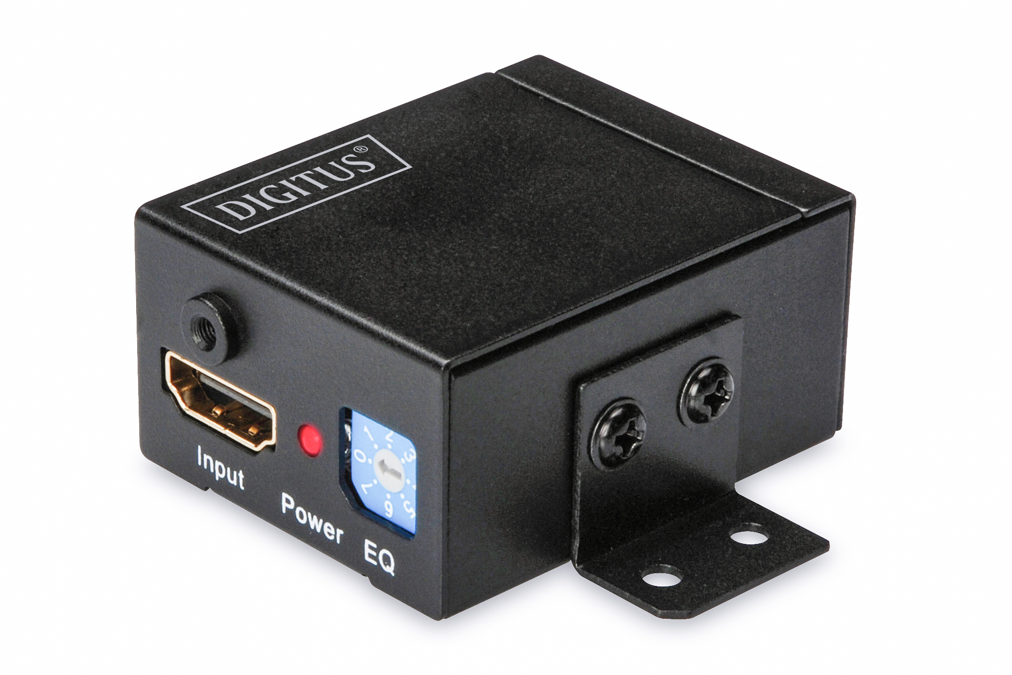 HDMI-Konverter, Eingang, Strom, EQ, blauer Drehknopf