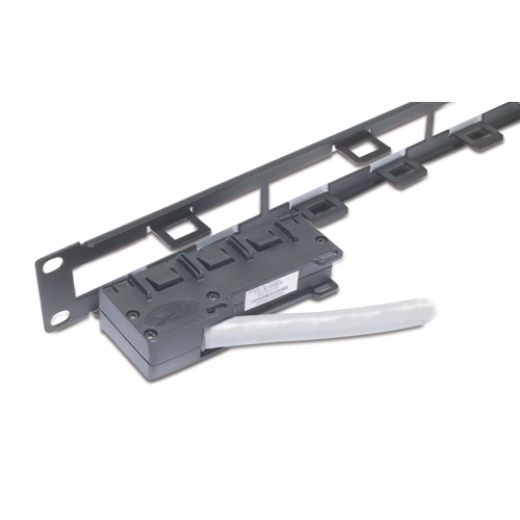 APC AR8451 - Data Distribution 1U Panel, Holds 4 each Data Distribution Cables for a Total of 24 Ports