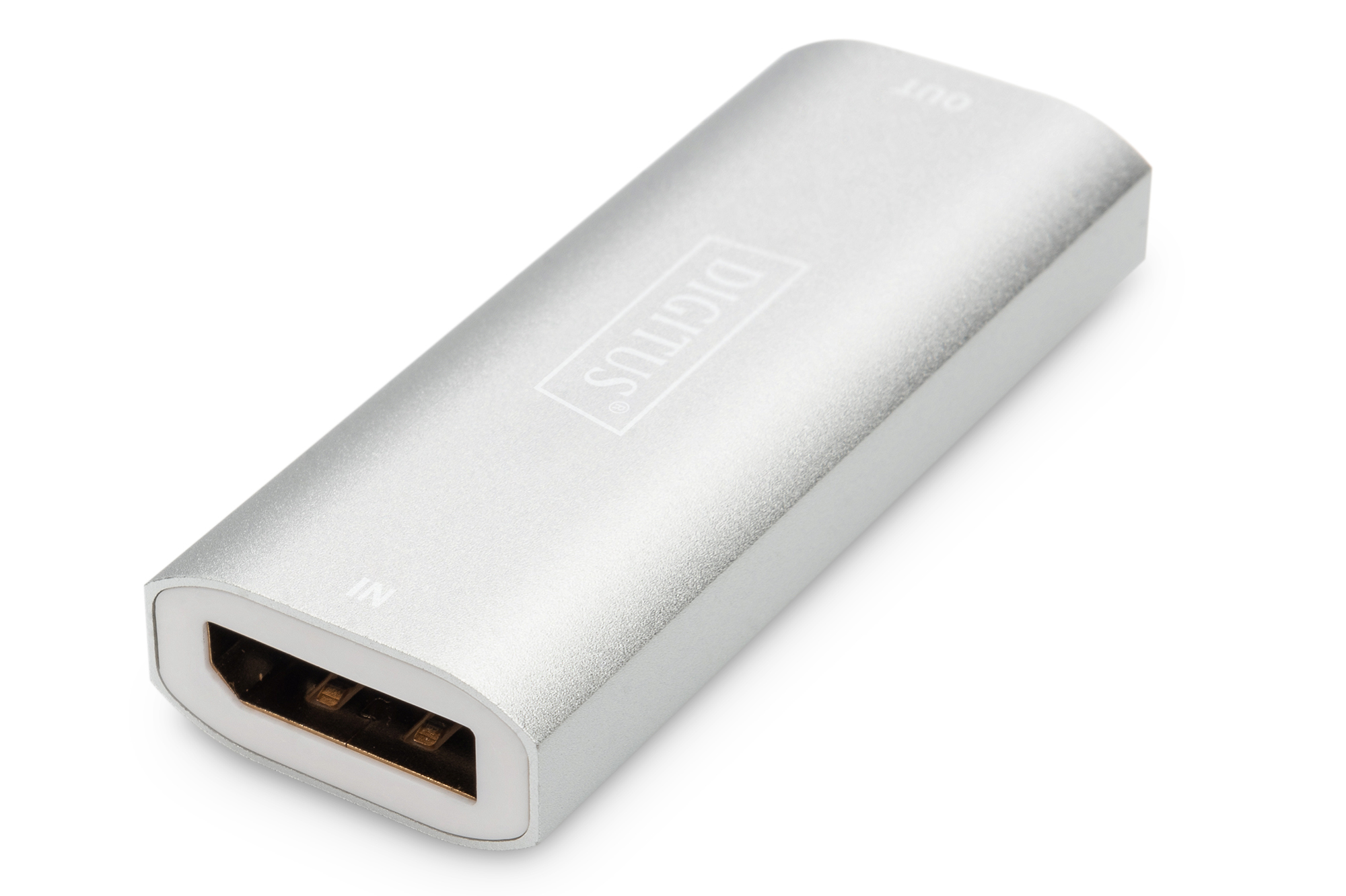adapter, HDMI, silber, Metall, kompakt