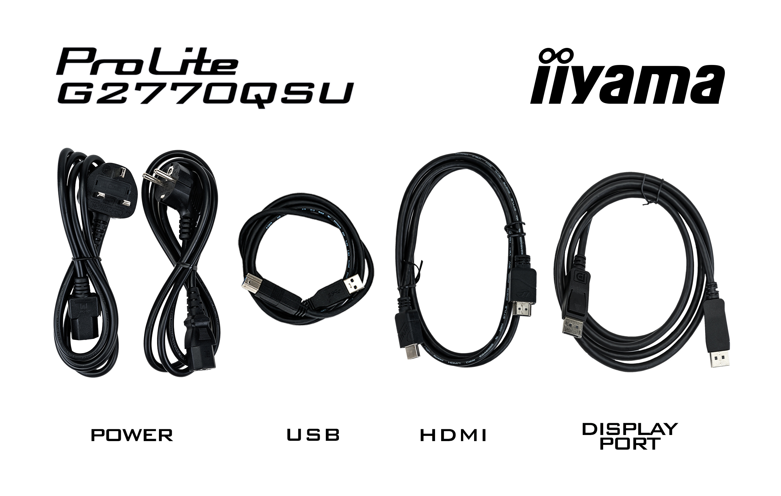 IIYAMA Monitor G2770QSU-B6 Adapter, Elektronik