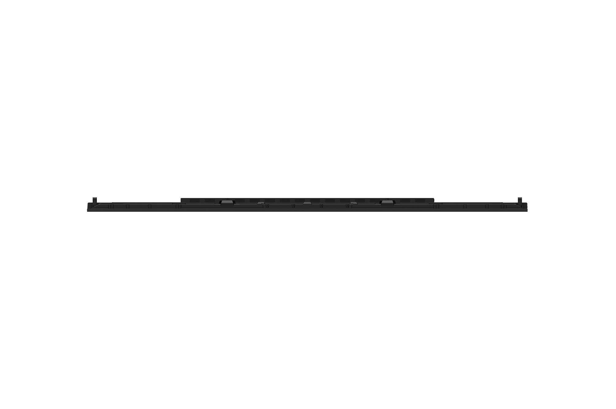 Tastatur, Tastatur-Schiene, schlankes Profil, schwarz, Schienensystem