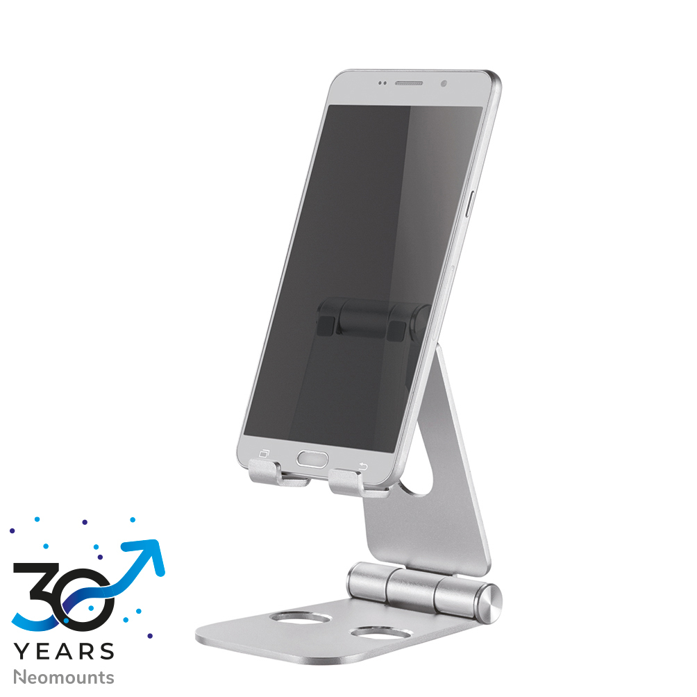 Handyhalterung, Smartphone-Ständer, Metallisch, Verstellbar, Anschluss-freier Halter