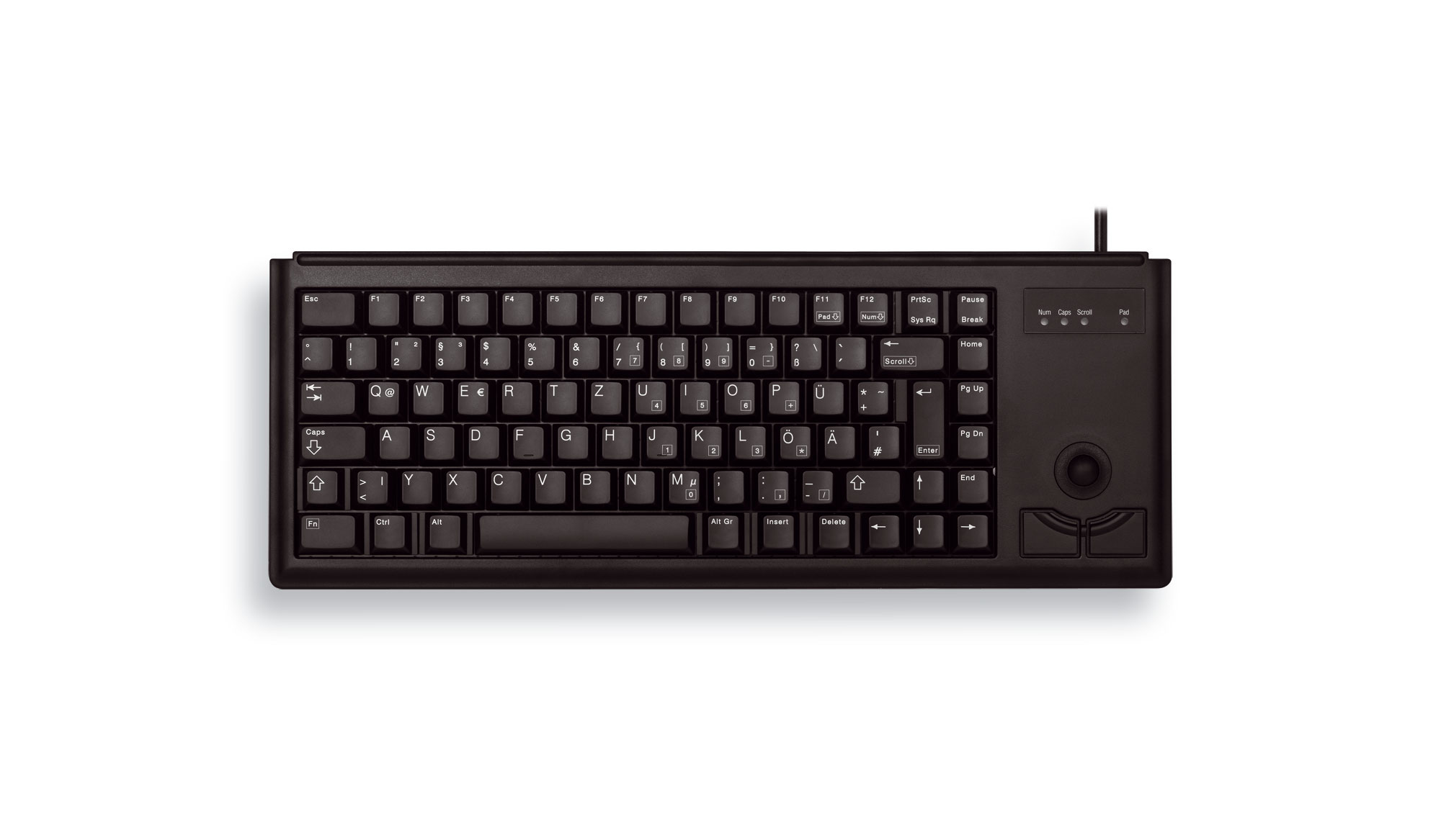 Cherry Tastatur G84-4400 (G84-4400LUBDE-2), schwarz
