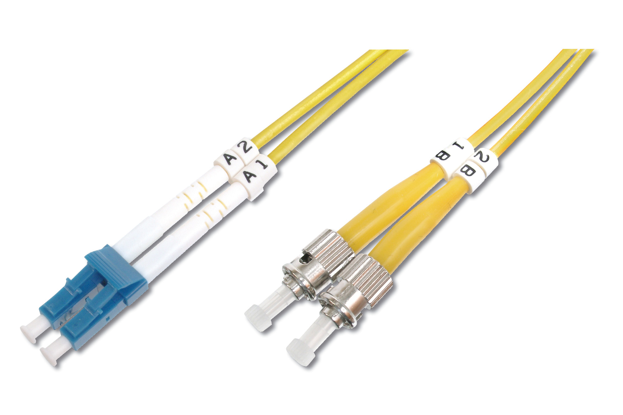Optische Faser, LC/MPO-Stecker, Kabelsatz, Gelb, Quadruple-Fasern