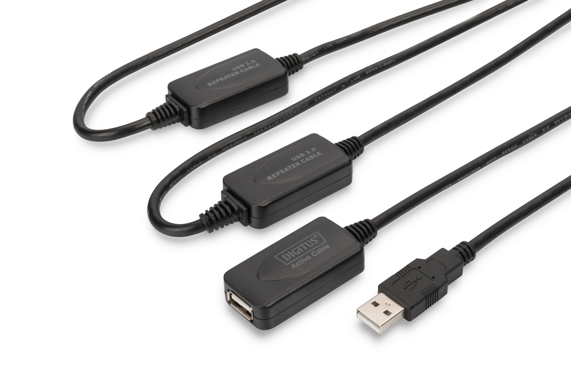 DIGITUS USB 2.0 Repeater-Kabel, 25 m