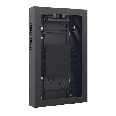 Netzwerk-Schrank, geschlossener Rack, wandmontierbar, Metall-Schrank, front ohne Glas