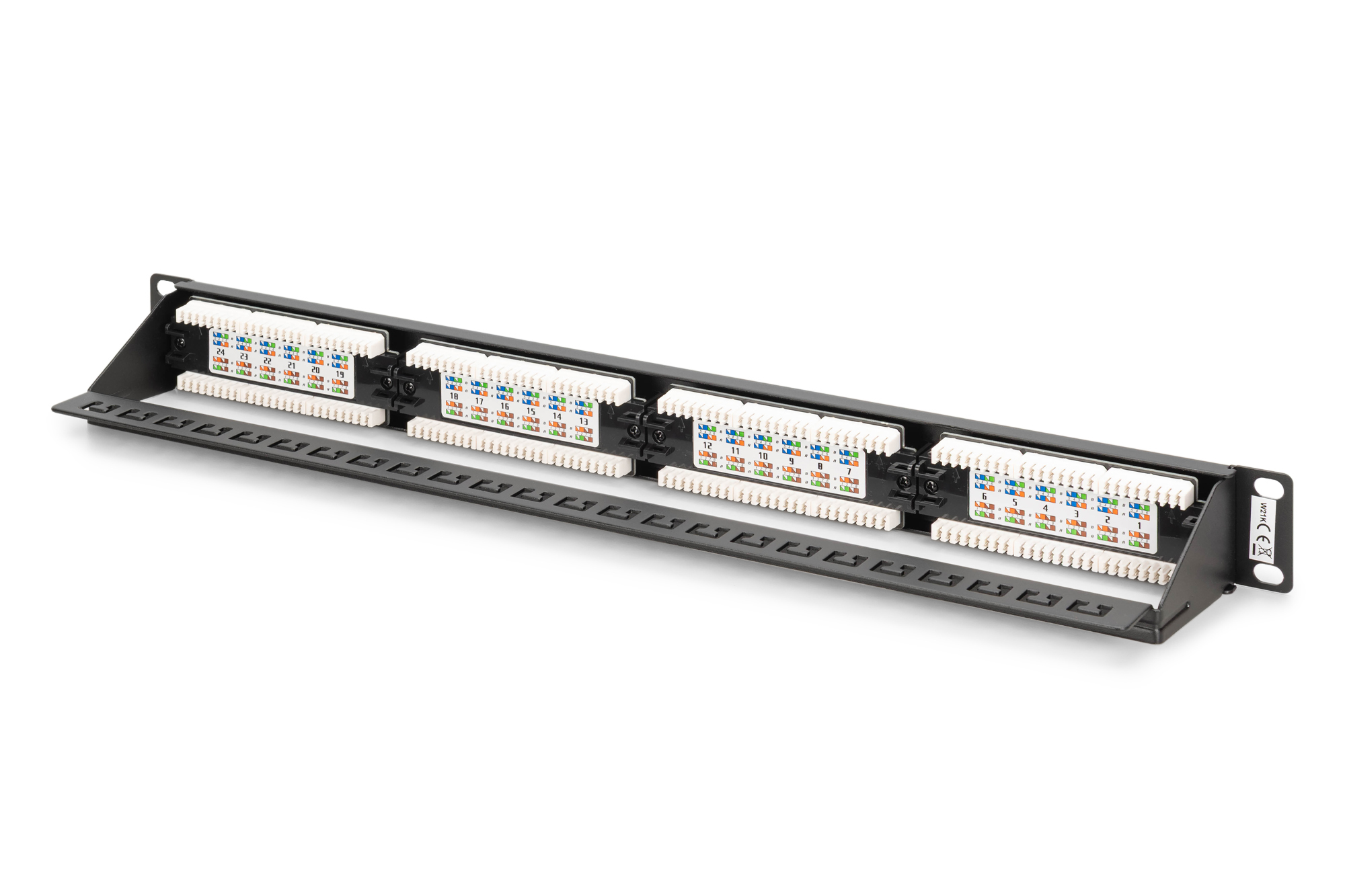 DIGITUS DN-91624U Patchpanel CAT 6 Klasse E ungeschirmt 24-Port 1HE 8P8C LSA Schwarz RAL 9005 DN-91624 Computerausrüstung, Elektronik, Hardware, Dynamit, Waffe