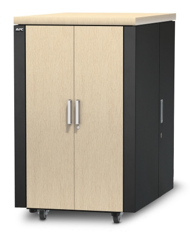 APC NetShelter CX 24U Secure Soundproof Server Room in a Box Enclosure - Shock Packaging APC NetShelter CX 24U Secure Soundproof Server Room in a Box Enclosure - Shock Packaging