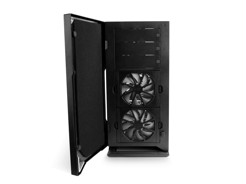PC-Gehäuse, Mini-ITX, Vorne Luftkühlung, Frontlüfter, Schwarz