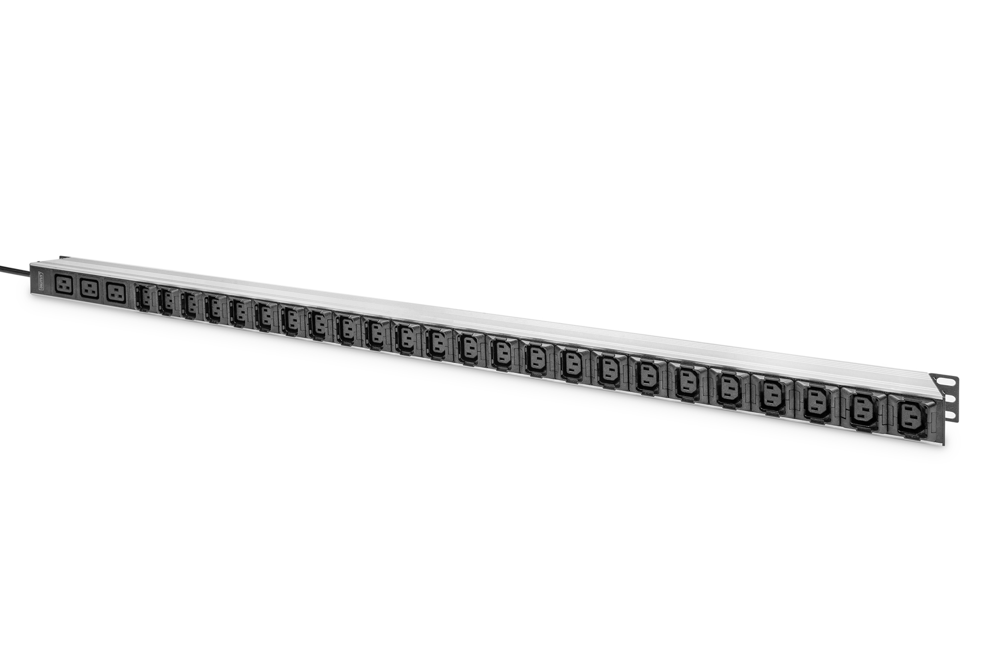 Netzleiste, Rackmontage, 24 Ports, Kabel, Metall