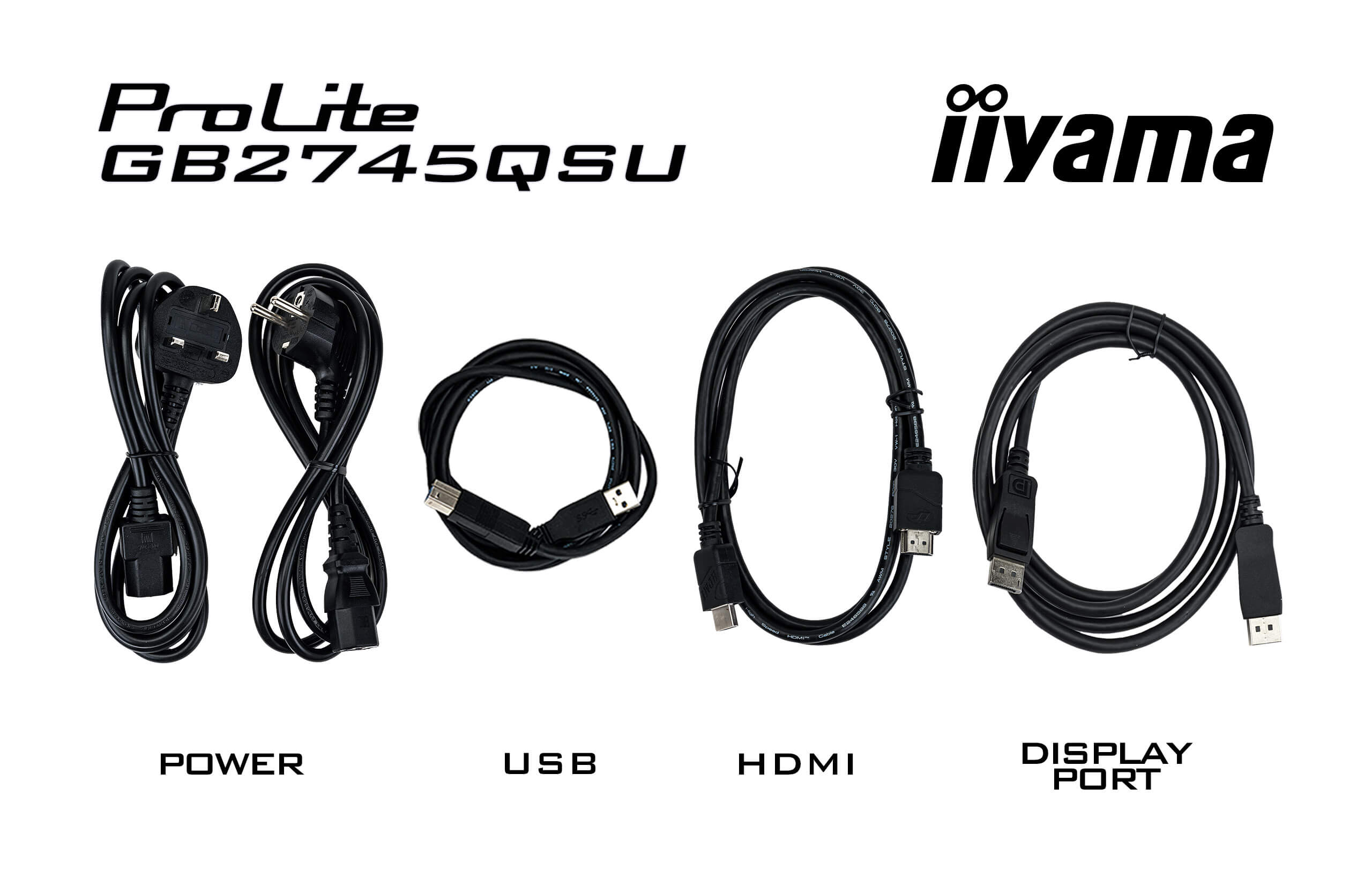 IIYAMA Monitor GB2745QSU-B2 Adapter, Elektronik, Kopfhörer