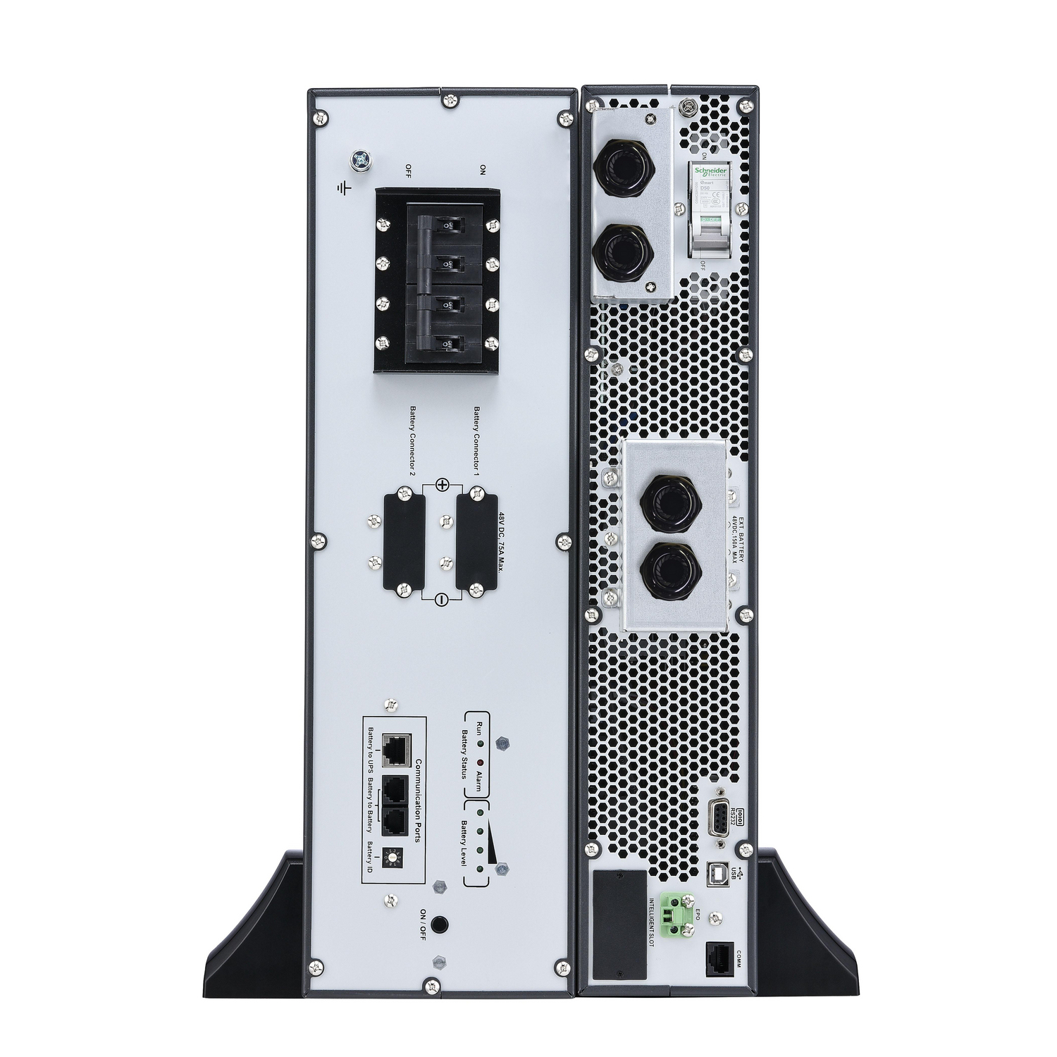 Server-Netzteil, Industrie-Relais, Rackmount-Gehäuse, Netzschalter, Kühlperforierte Platte