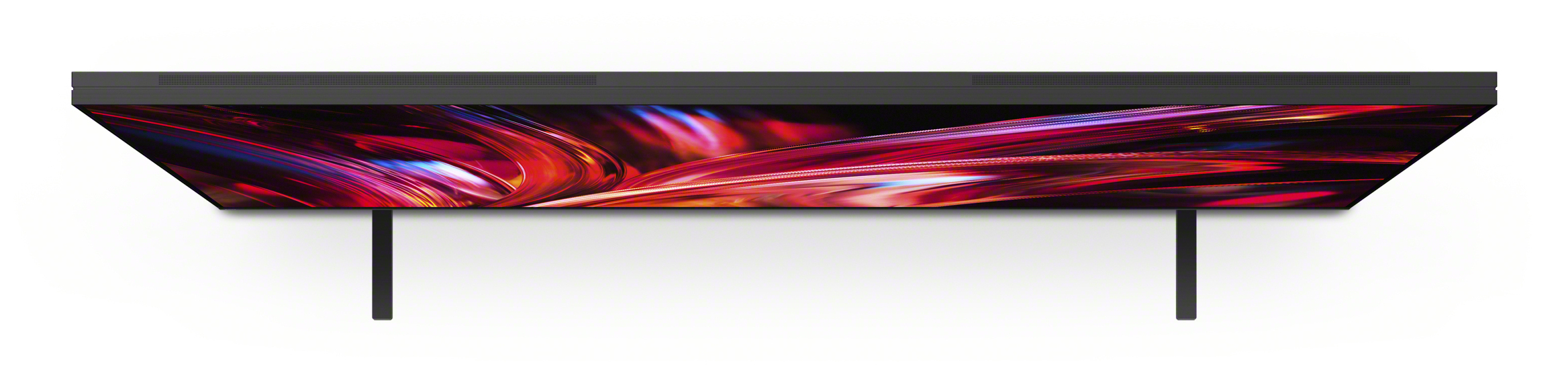 led-tv, wandhalter, gebogen, ultra-schlank, abstraktes-muster