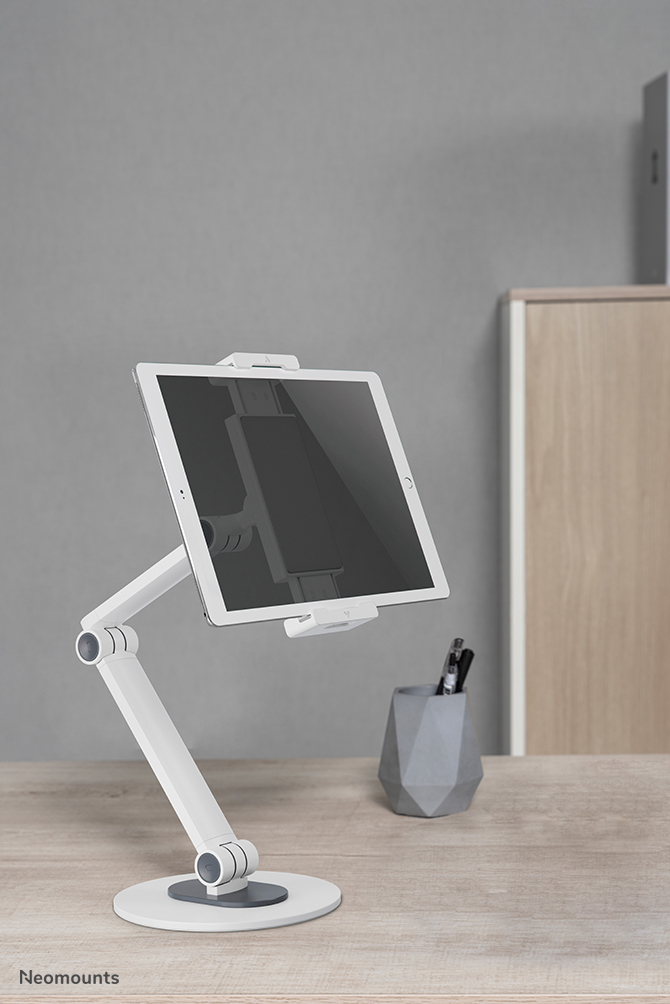 Neomounts Tablet-Ständer - Handy/Smartphone - Tablet/UMPC - Passive Halterung - Tisch/Bank - Weiß