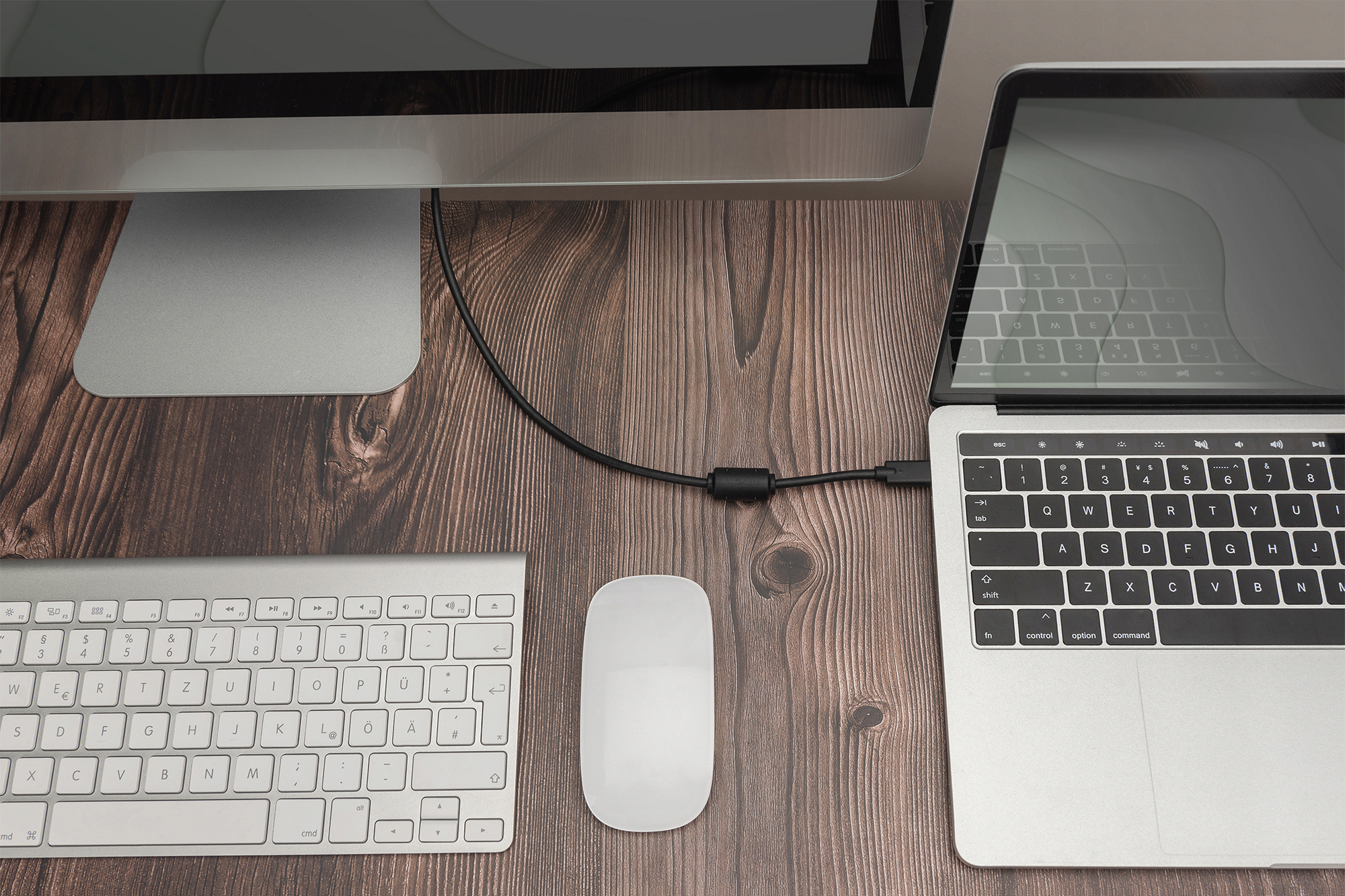 computer, laptop, keyboard, mouse, kabel