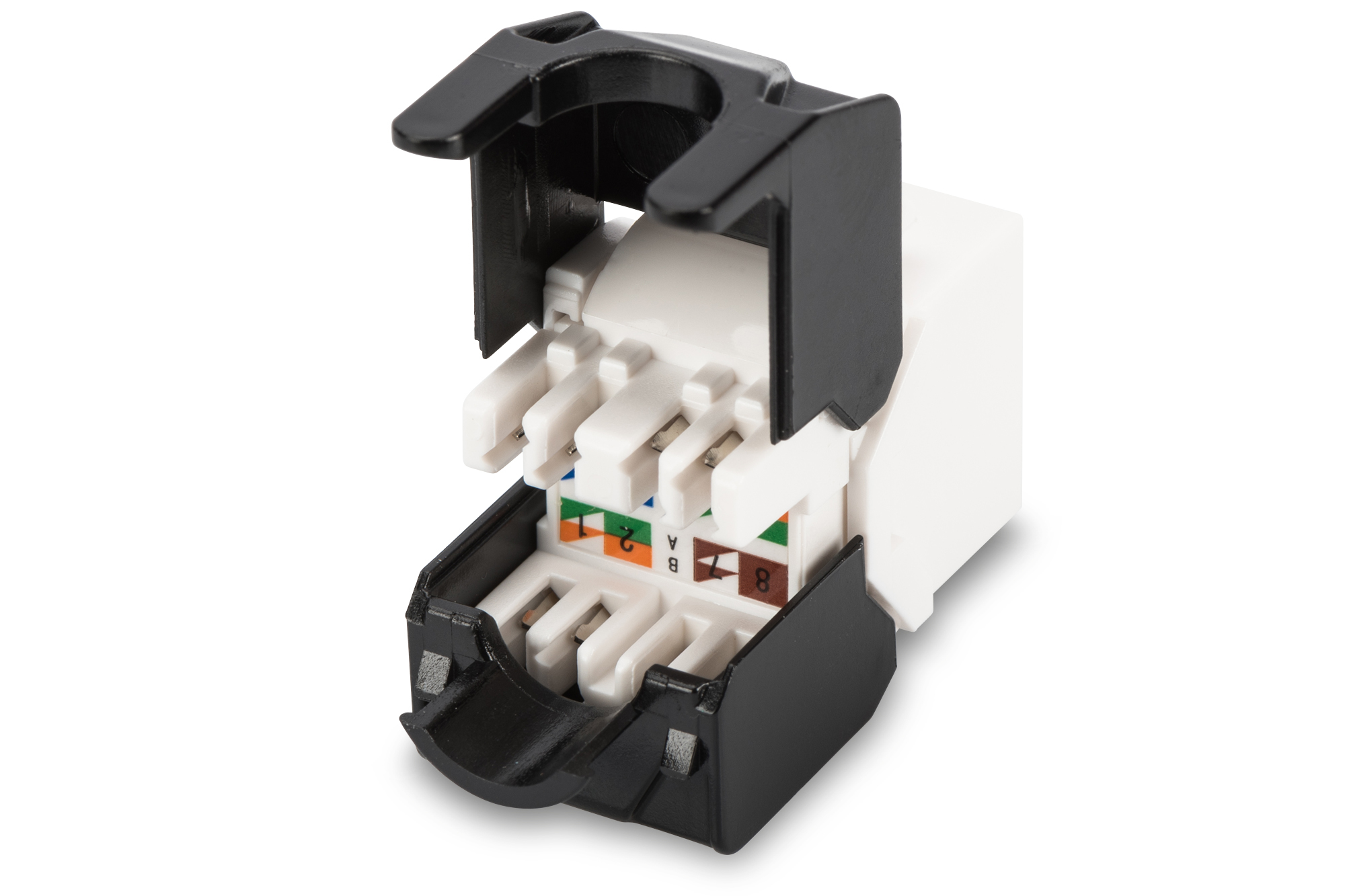DIGITUS DN-93502 CAT 5e, Klasse D Keystone Modul, ungeschirmt, werkzeugfreier Montageanschluss DIGITUS DN-93502 CAT 5e, Klasse D Keystone Modul, ungeschirmt, werkzeugfreier Montageanschluss