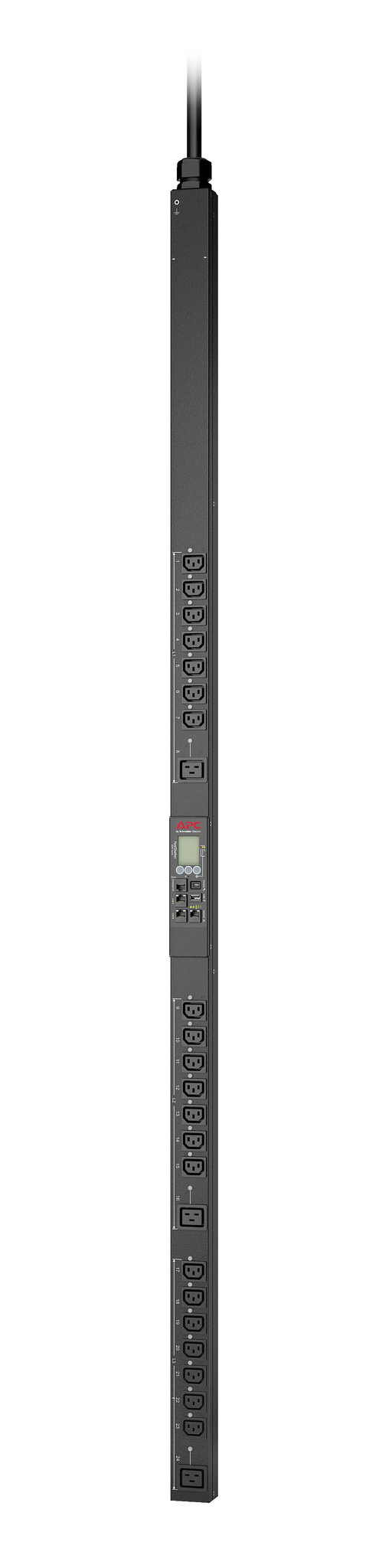 APC APDU9981EU3 - Rack PDU 9000 Switched, ZeroU, 11.0kW, 230V, (21) C13 & (3) C19 APC APDU9981EU3 - Rack PDU 9000 Switched, ZeroU, 11.0kW, 230V, (21) C13 & (3) C19
