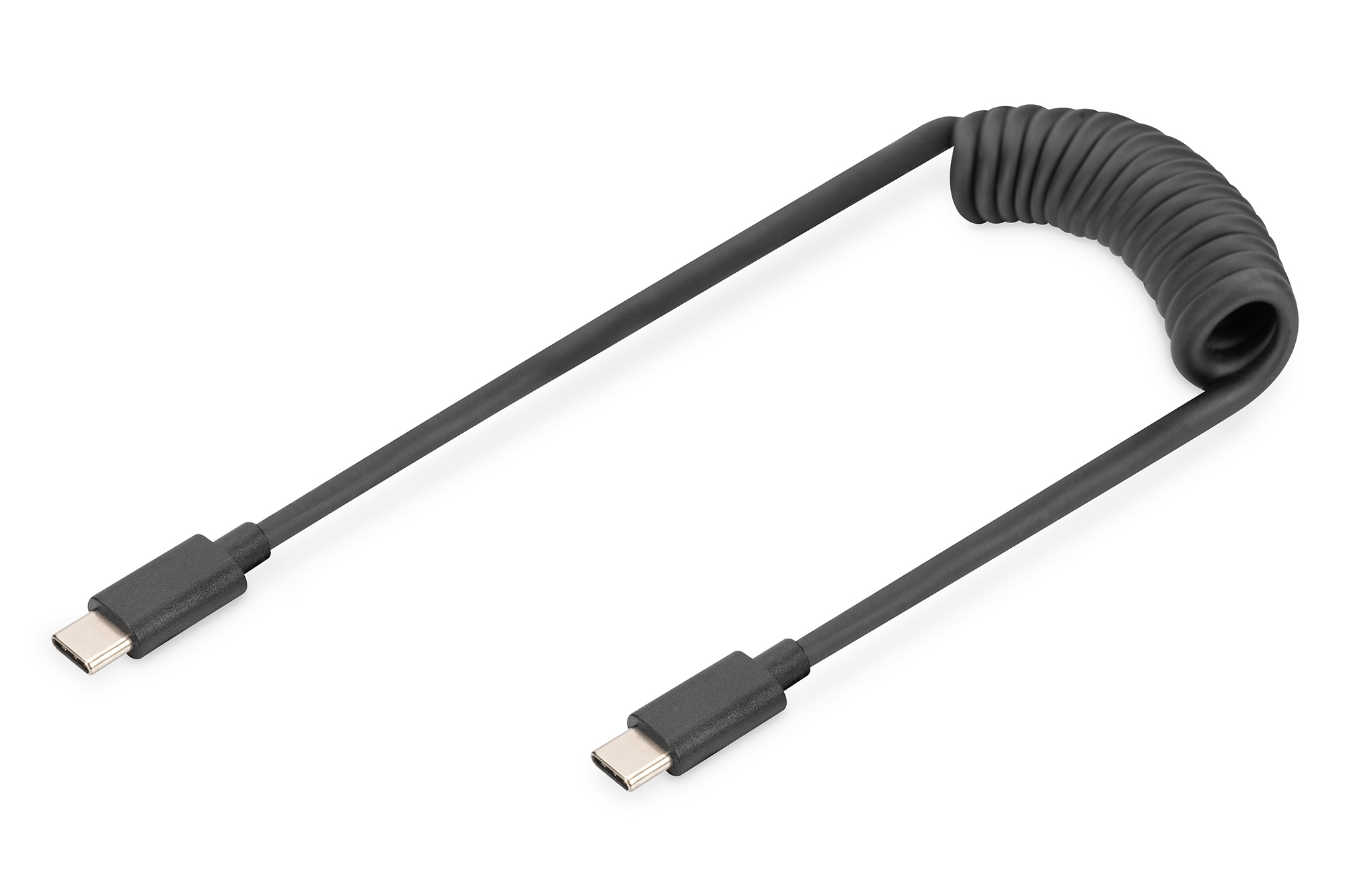 USB-C Kabel, Gepolstertes Kabel, 2-Draht Kabel, USB-C auf USB-C, Elastisches Kabel
