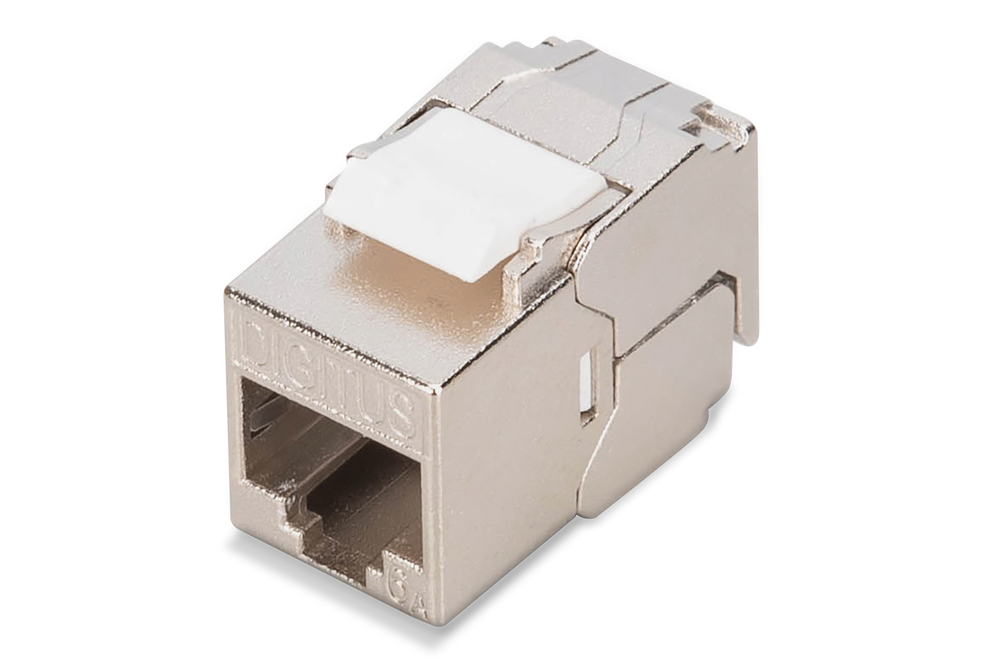 DIGITUS DN-93615-S, CAT6A kompaktgehäuse Keystone Modul, geschirmt, werkzeugfreie Montage Kiste
