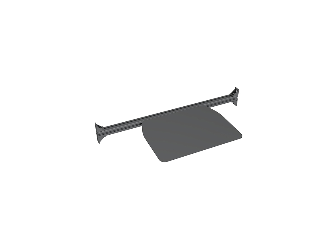 Schreibtischhalterung, Knickgelenk, Glasplattenhalter, Schiene, Montagesystem