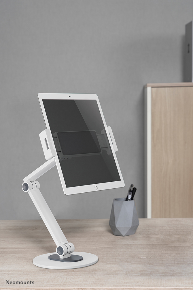 Neomounts Tablet-Ständer - Handy/Smartphone - Tablet/UMPC - Passive Halterung - Tisch/Bank - Weiß