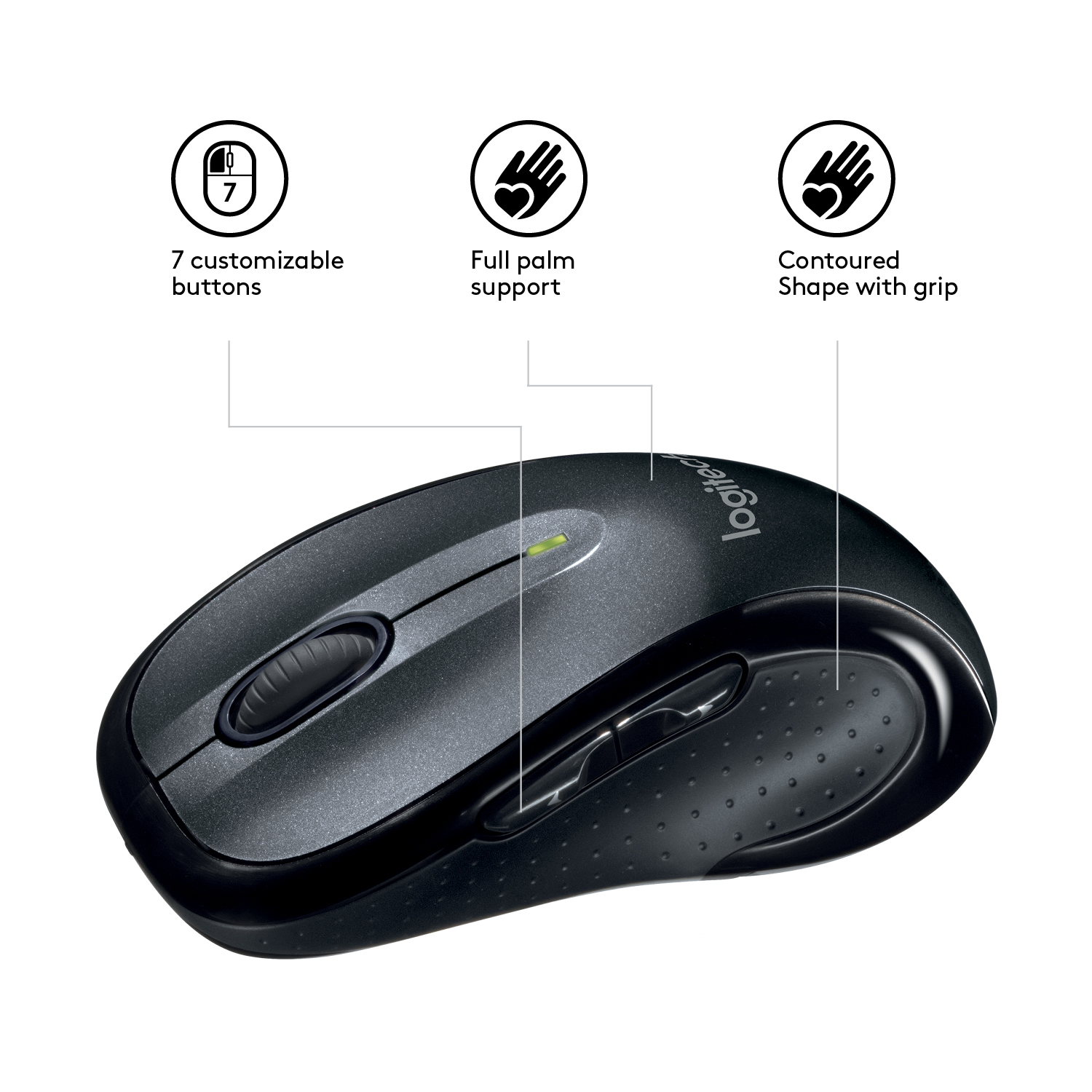 Logitech Maus M510, schwarz