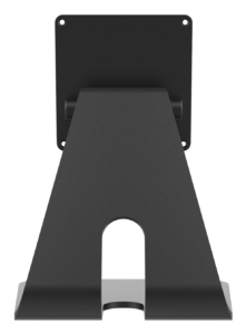 Wandhalter, Stahlhalter, Bodenmontage, Schwarz, Schraubmontage