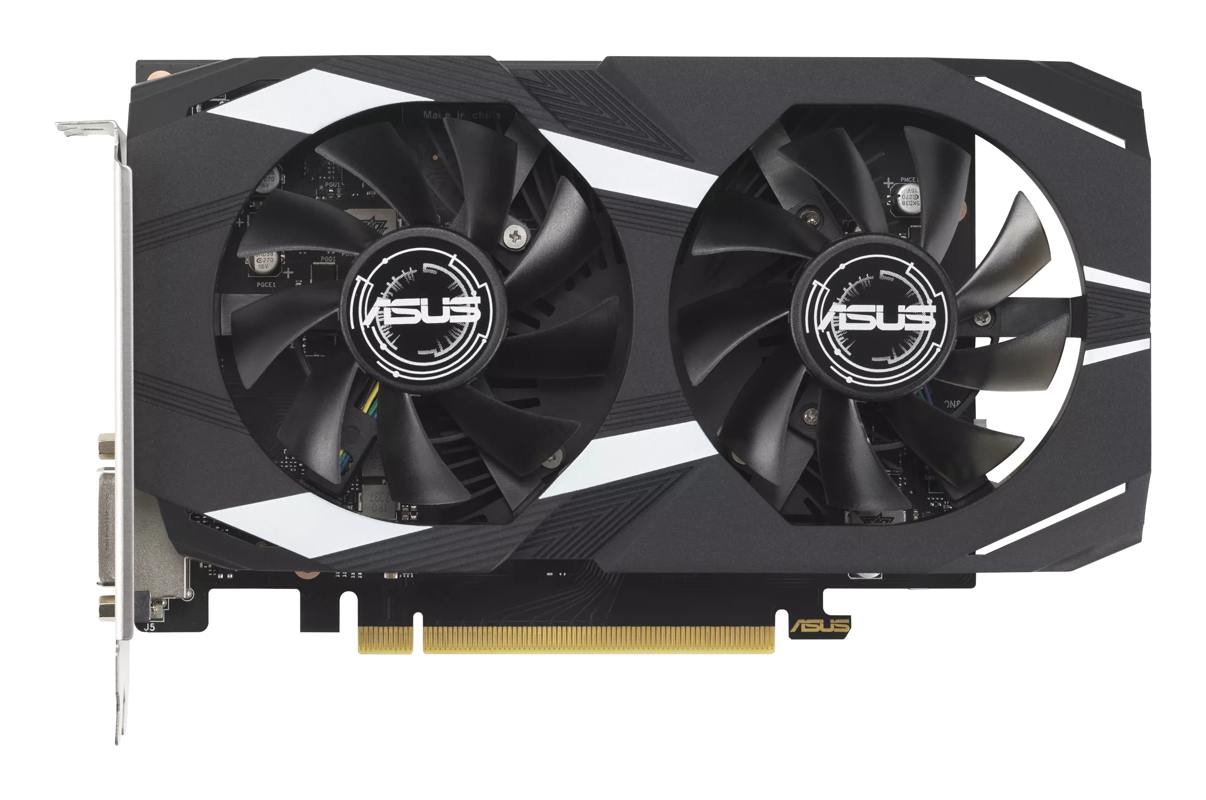 Grafikkarte, Dual-Fan, PCIe-3.0, ASUS-Design, Schwarz/Grau
