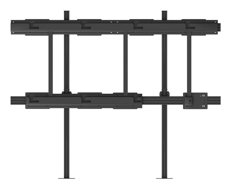 Monitorhalterung, Metallgestell, schwarz, Doppelmonitor, höhenverstellbar