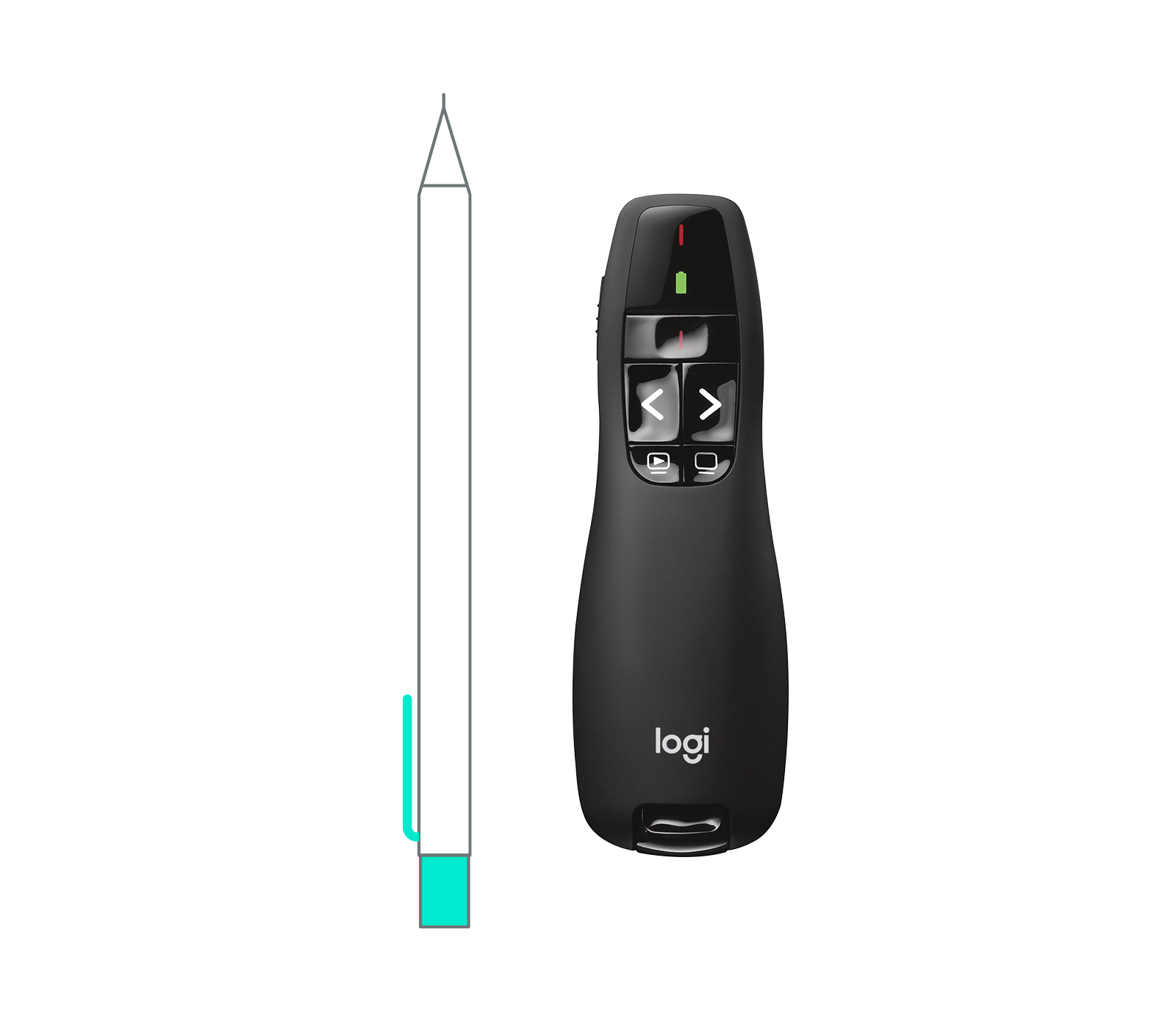 Logitech Presenter R400 Elektronik, Fernsteuerung