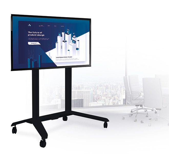 B-TECH Extra-Large Flat Screen Trolley (VESA 1000 x 600) - 1.7m Column BT8564/BB V2