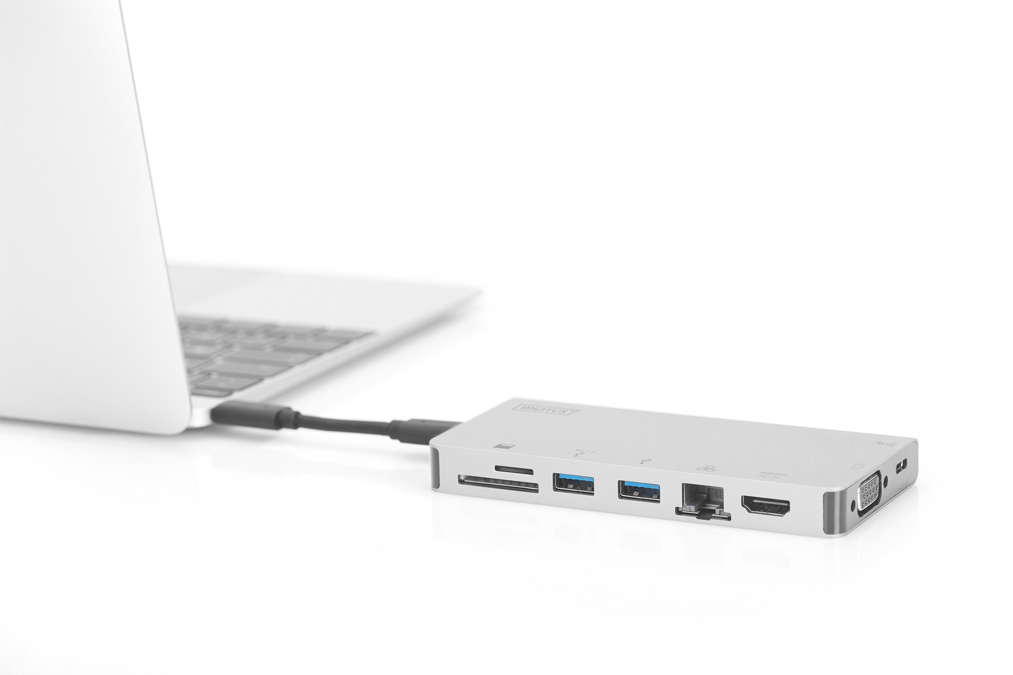 DIGITUS DA-70866 Docking Station USB Type-C Multiport Travel Dock, 8-Port DIGITUS DA-70866 Docking Station USB Type-C Multiport Travel Dock, 8-Port