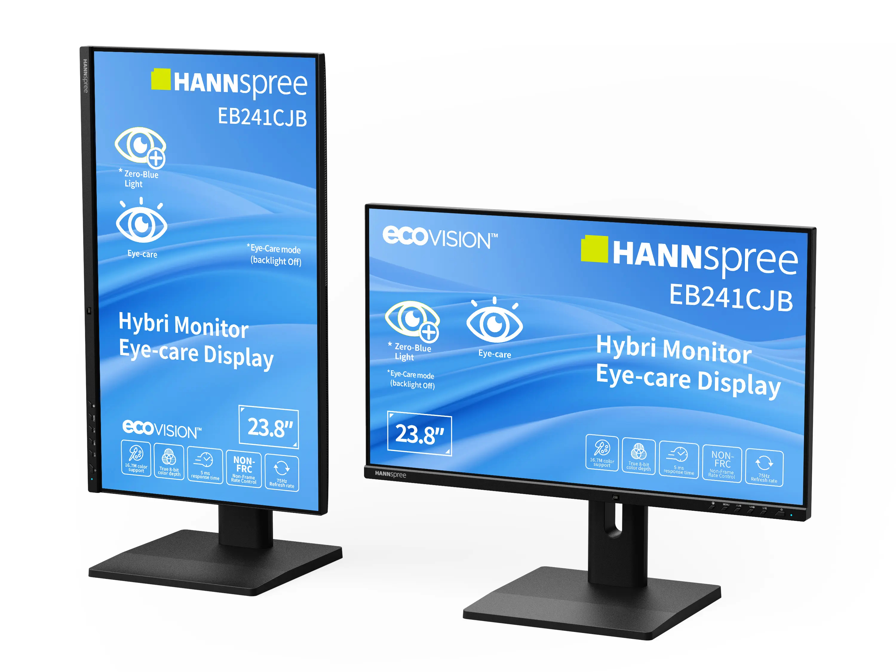 Hybride Monitor, Eye-care Display, 23.8 Zoll, LED Monitor, Standfuß